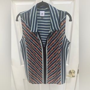 NWOT Cabi Chevron Top